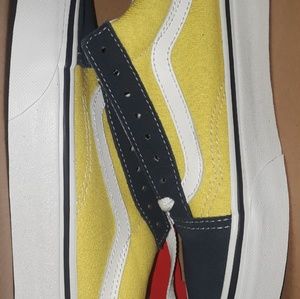 Old skool (suede/canvas) dress blues/green sheen